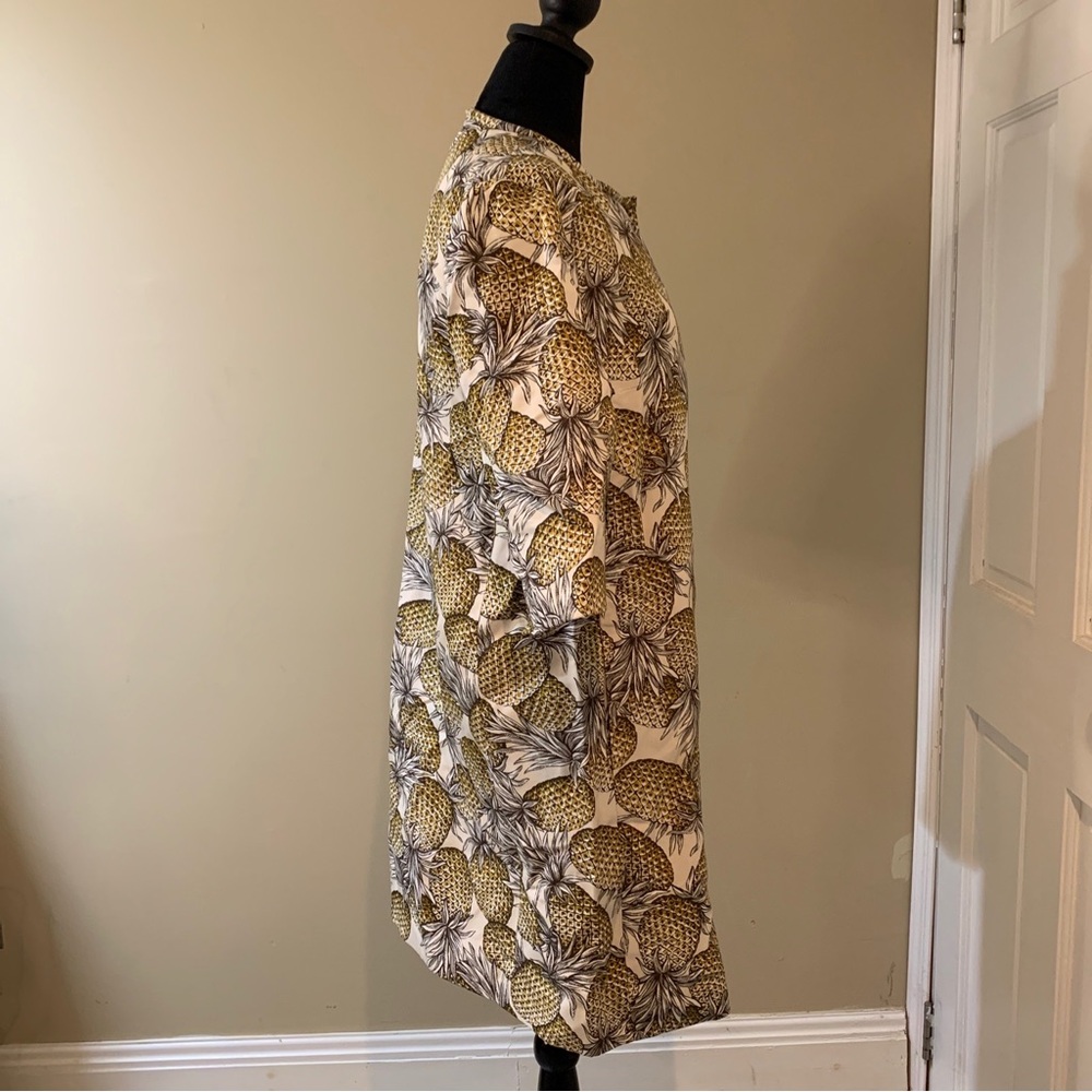 Lyn Devon Yellow Button 3/4 Sleeve Lightweight Ja… - image 5